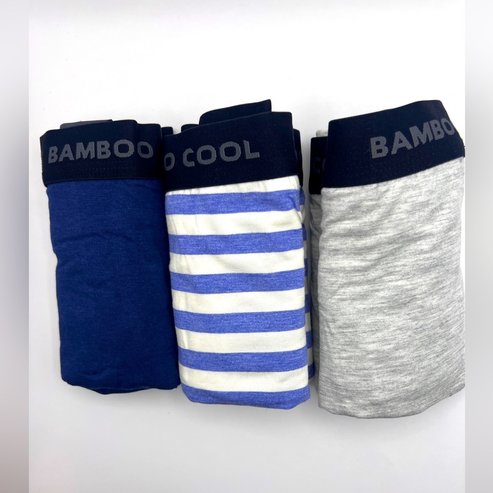 NEW Bamboo COOL Men’s Boxer Briefs (3-Pack) – Size XXL, Soft Bamboo Viscose